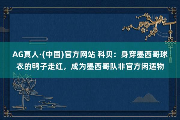 AG真人·(中国)官方网站 科贝:身穿墨西哥球衣的鸭子走红,成为墨西哥队非官方闲适物